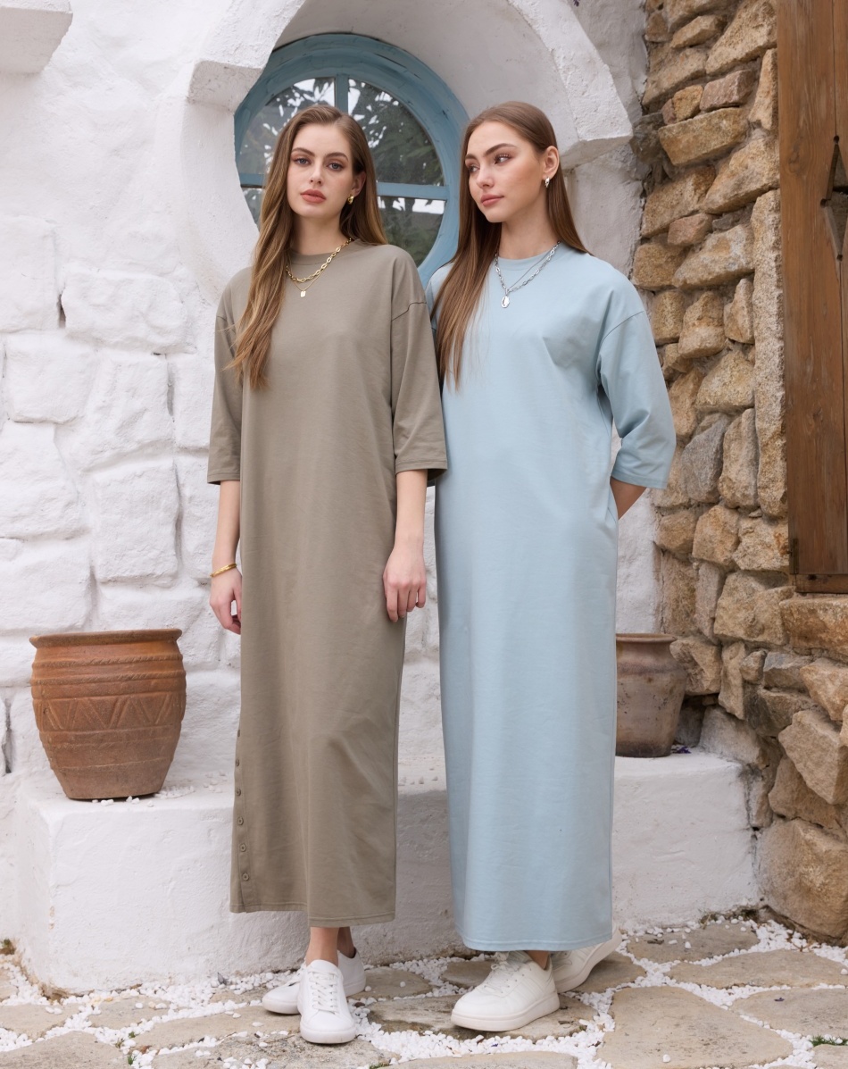 Linen Dress Wrap - AS SS26 oversize loose T-shirt dress