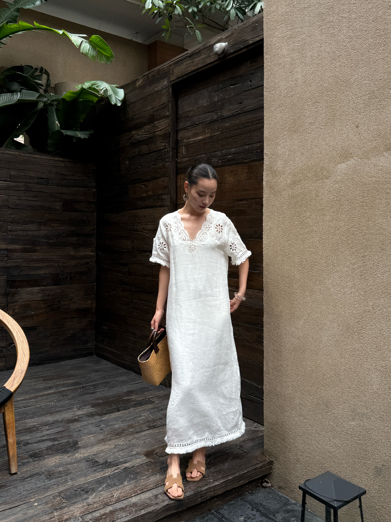 Elegant Simple Style Holiday C - Linen Dress Wrap のレビューと価格