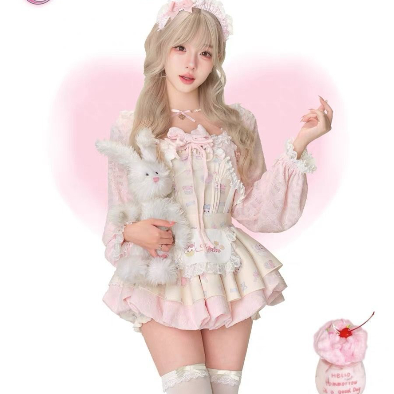 Japanese Sweet Lolita Style 3  - Crop Top Crochet のレビューと価格