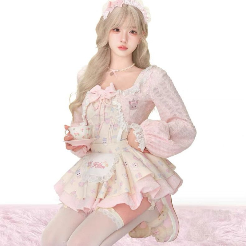 Japanese Sweet Lolita Style 3  - Crop Top Crochet のレビューと価格