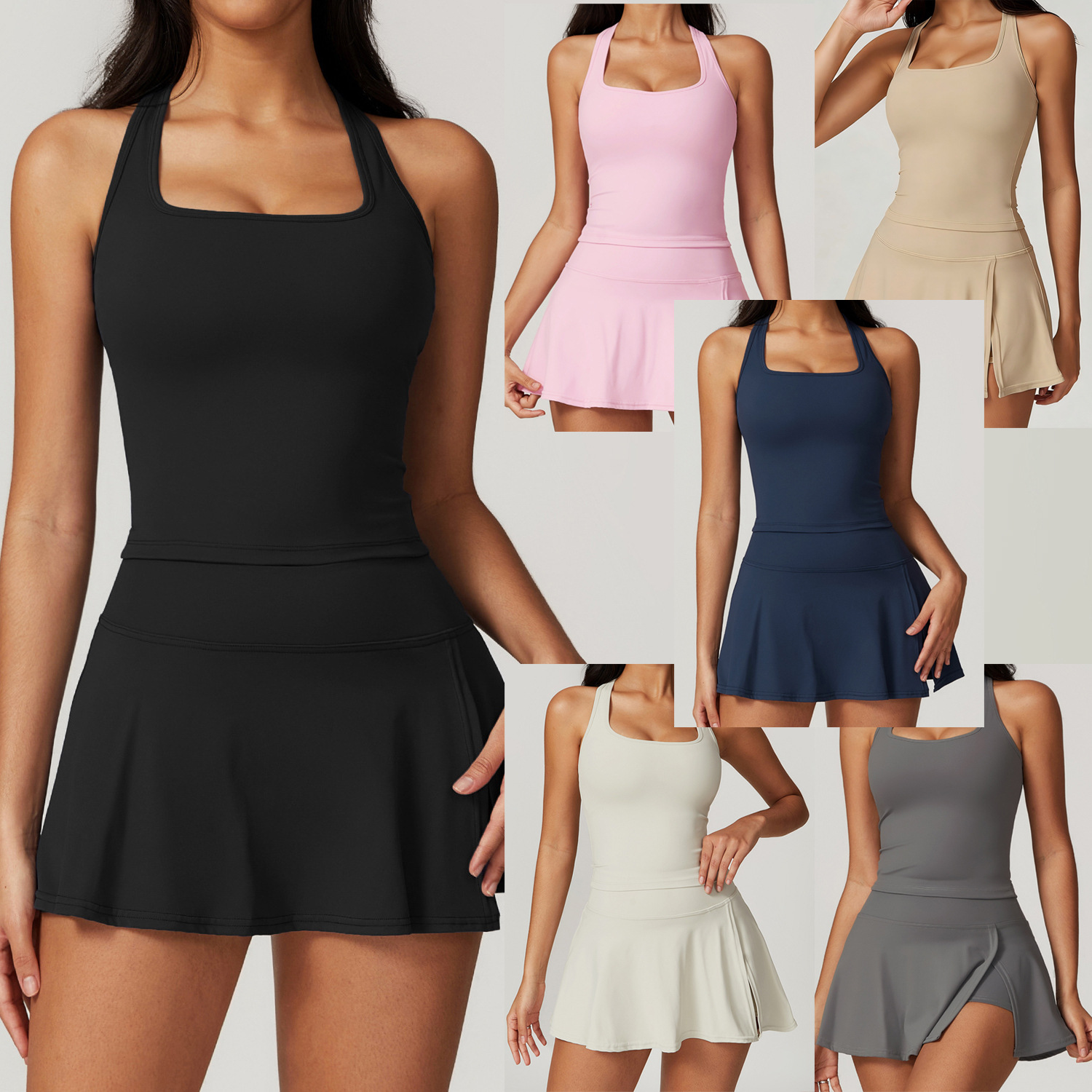 2 Piece Tennis Dresses for Wom - Crop Top Crochet のレビューと価格