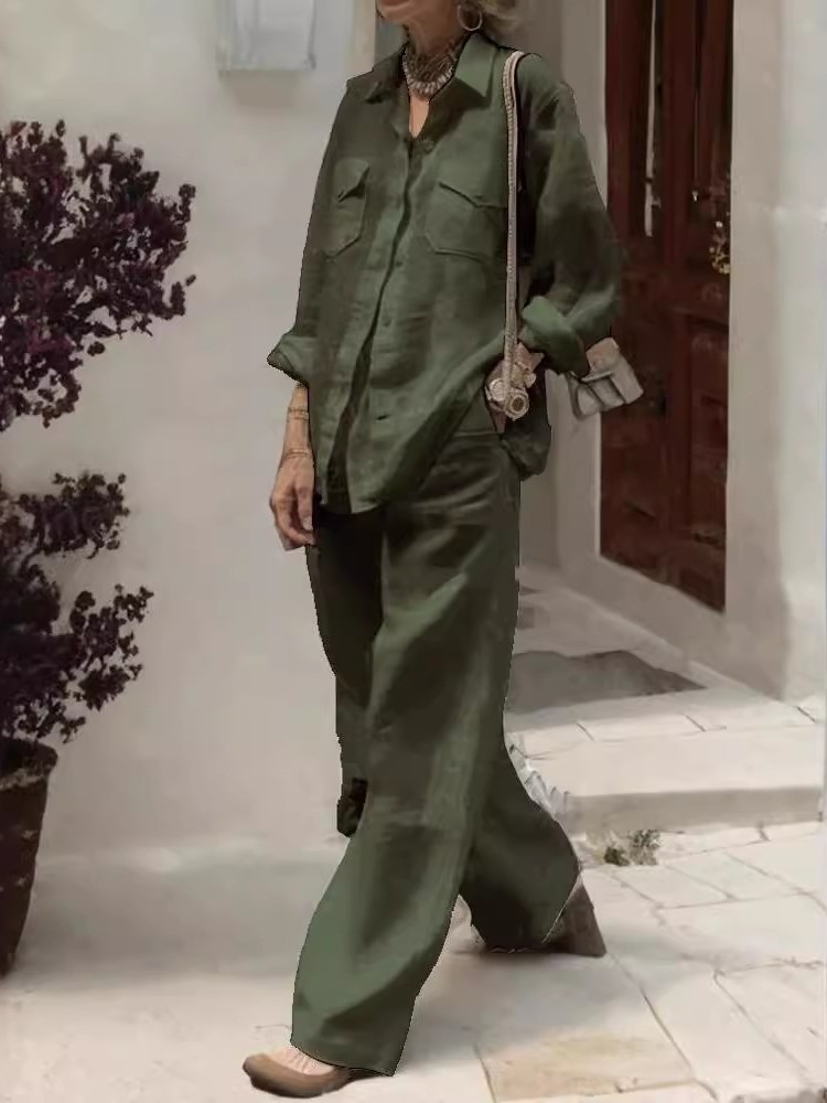 Fashion Solid Cotton Linen Shi - Linen Pant Wide のレビューと価格