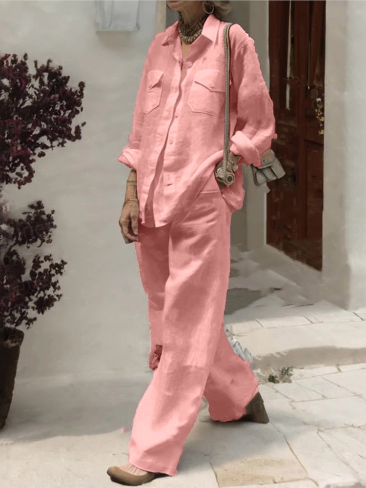 Fashion Solid Cotton Linen Shi - Linen Pant Wide のレビューと価格