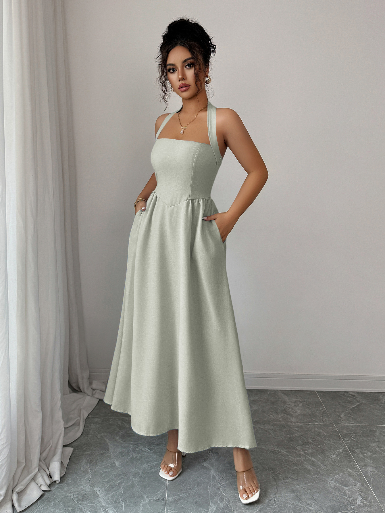 Women's Dress 5 Colors Halter  - Maxi Dress Halter のレビューと価格