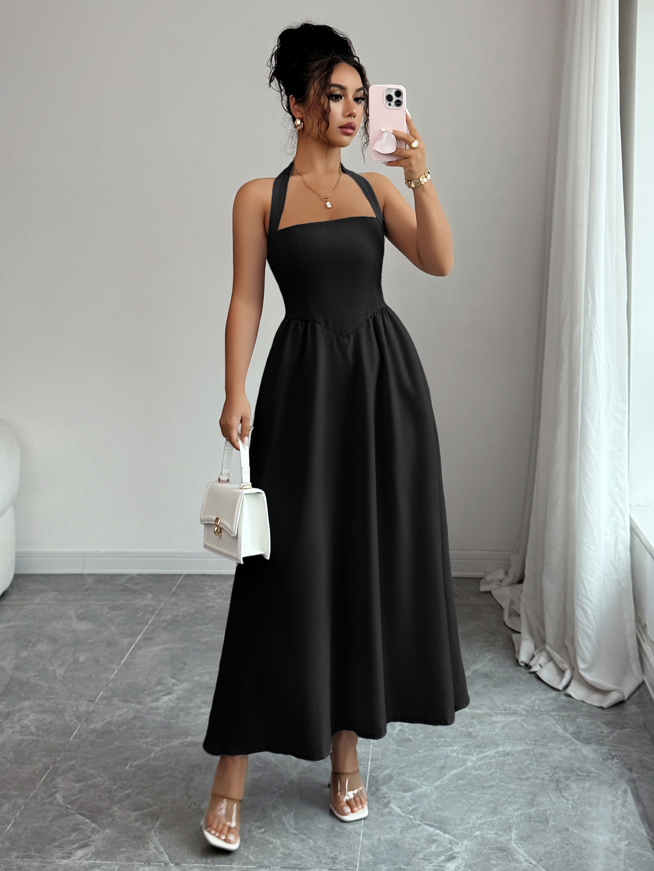 Women's Dress 5 Colors Halter  - Maxi Dress Halter のレビューと価格
