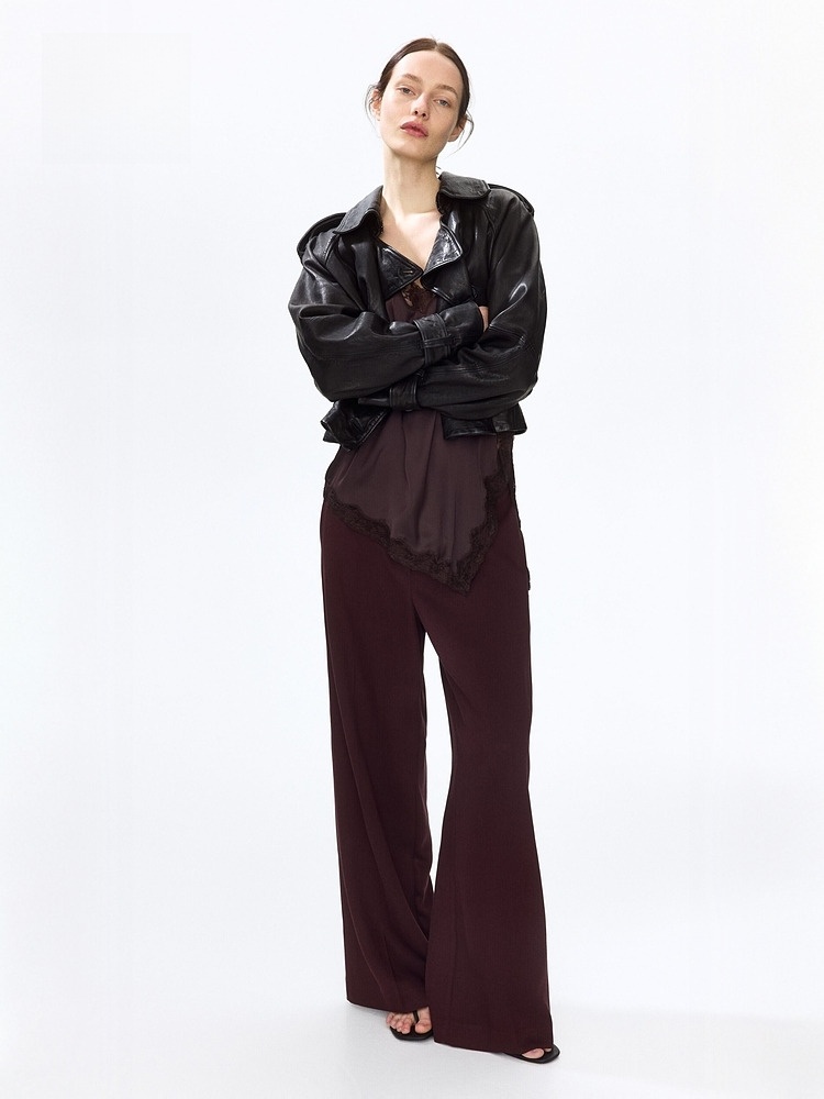 H&M Women's Trousers 2026 Spri - Linen Pant Wide のレビューと価格