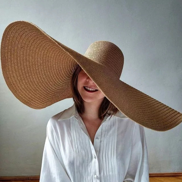 Oversized Beach Straw Hats for - Hat Floppy Wide のレビューと価格