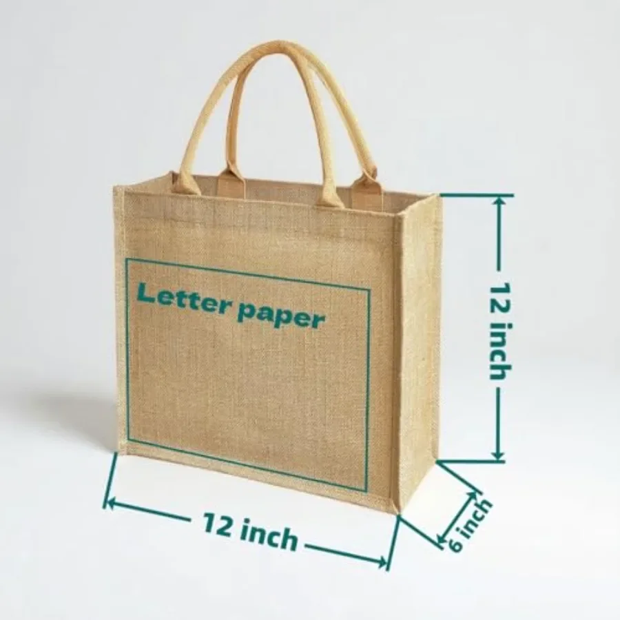 15 Pack Burlap Tote Bags 12x12 - Tote Bag Beach のレビューと価格