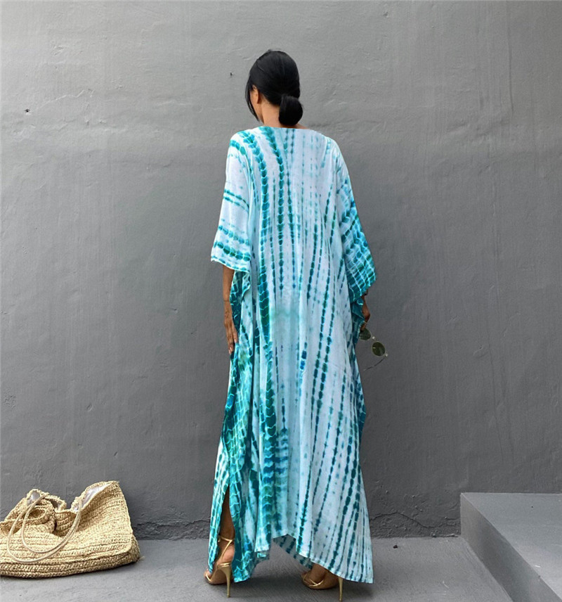Plus Size Women Beachwear Long - Cover Up Kaftan のレビューと価格