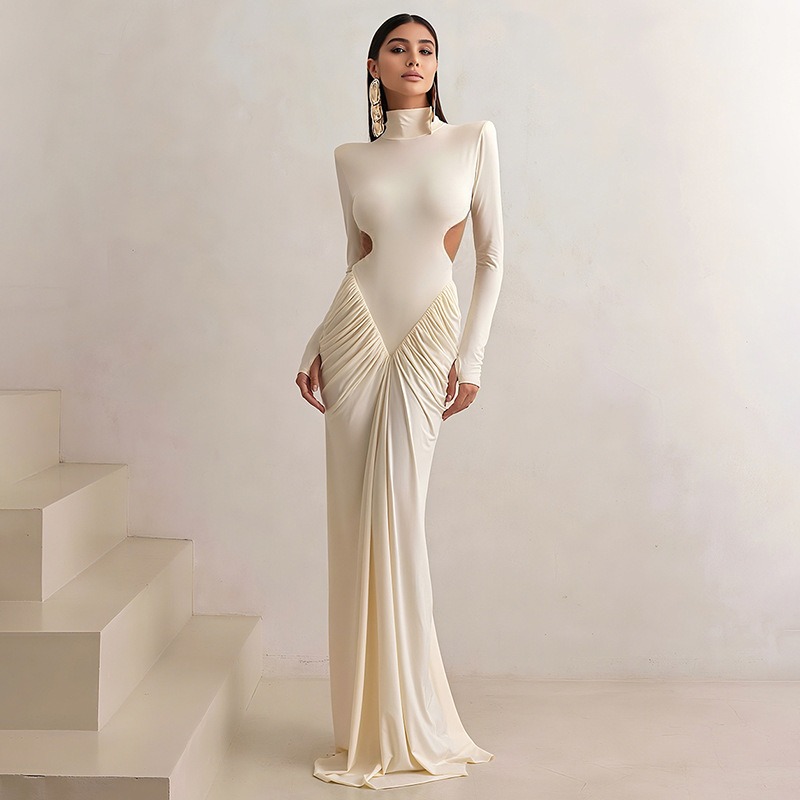 Women Backless Long Dress Turt - Maxi Dress Halter のレビューと価格