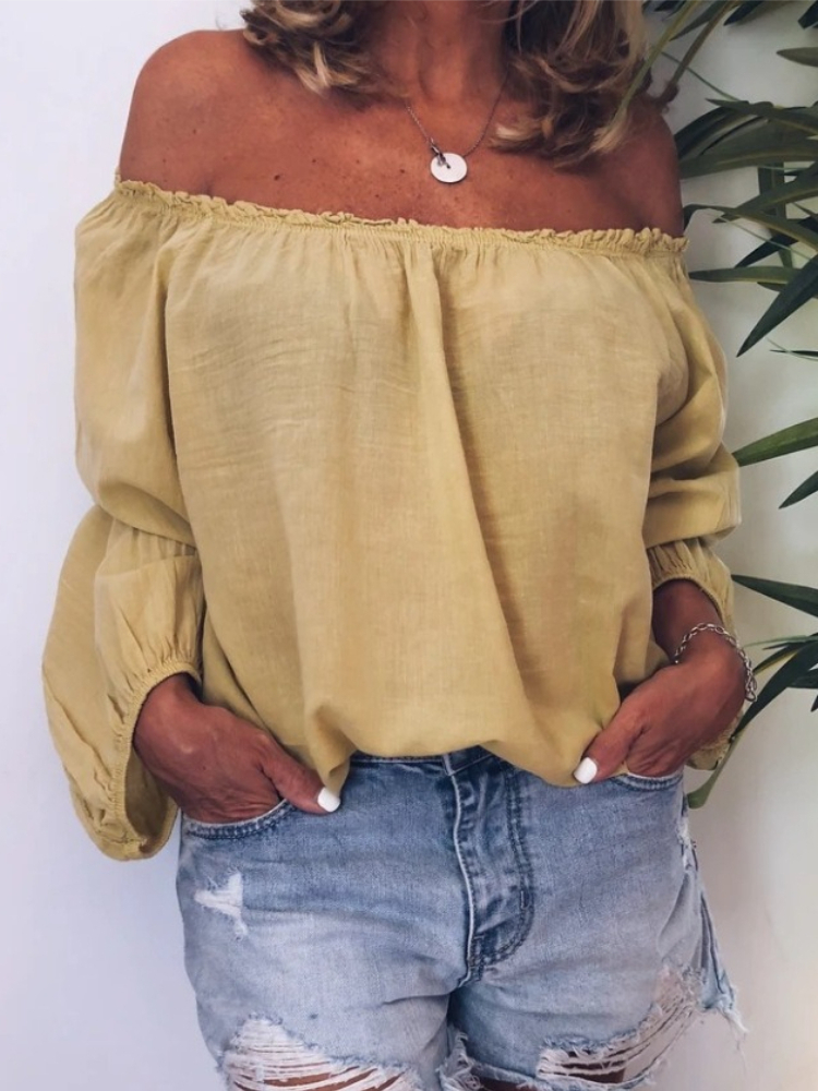 New Chic Women's Off-the-shoul - Blouse Off Shoulder のレビューと価格