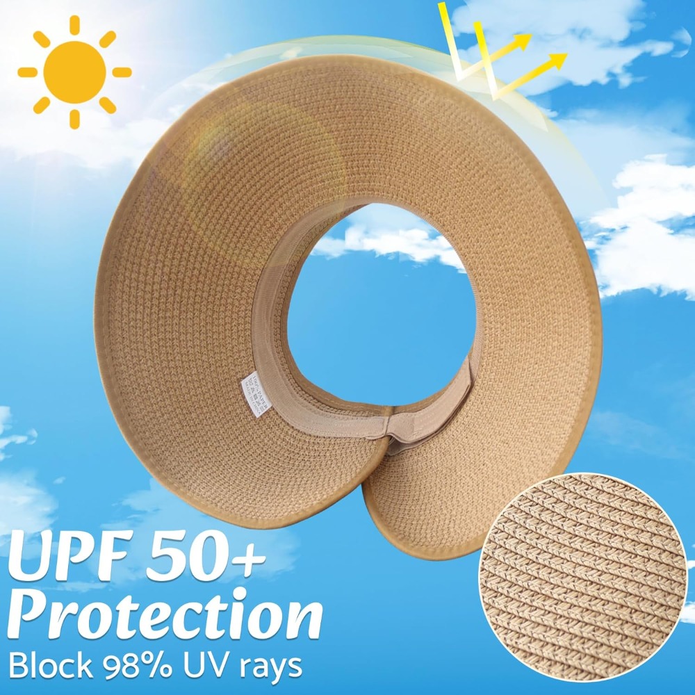 Women Wide Brim Straw Beach Ha - Hat Floppy Wide のレビューと価格