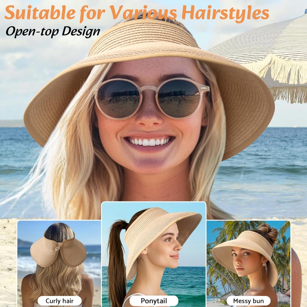 Women Wide Brim Straw Beach Ha - Hat Floppy Wide のレビューと価格