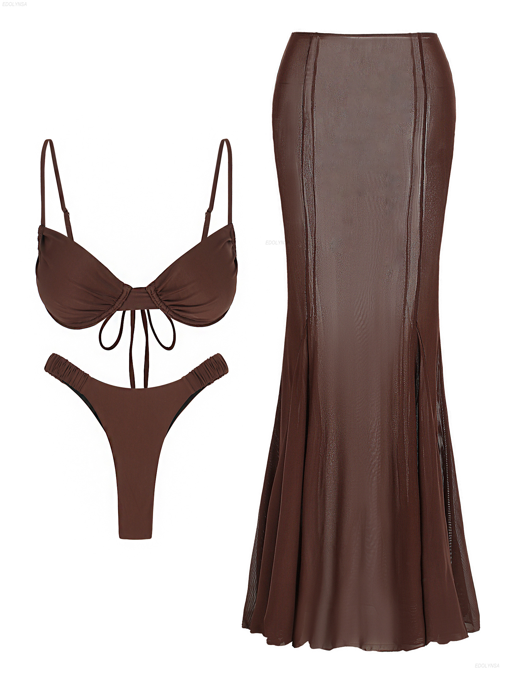 Ruched Bathing Suit with Cover - Swimsuit Bikini Ruched のレビューと価格