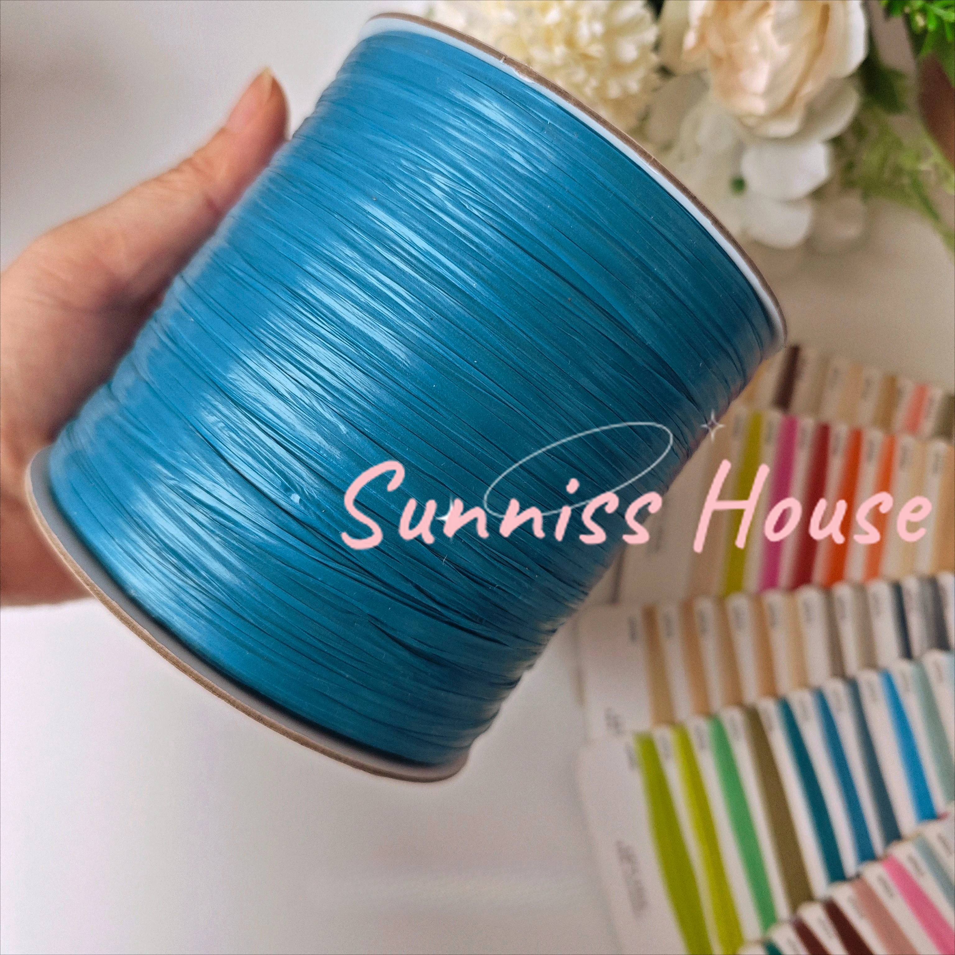 600M Matte Raffia Yarn，330g Ar - Crochet Bag Raffia のレビューと価格