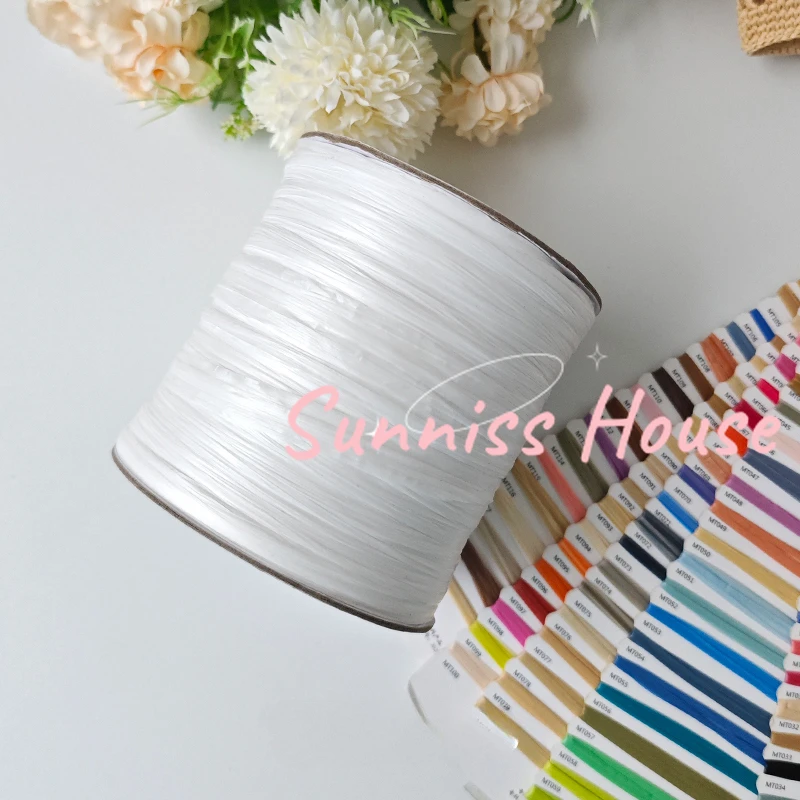 600M Matte Raffia Yarn，330g Ar - Crochet Bag Raffia のレビューと価格