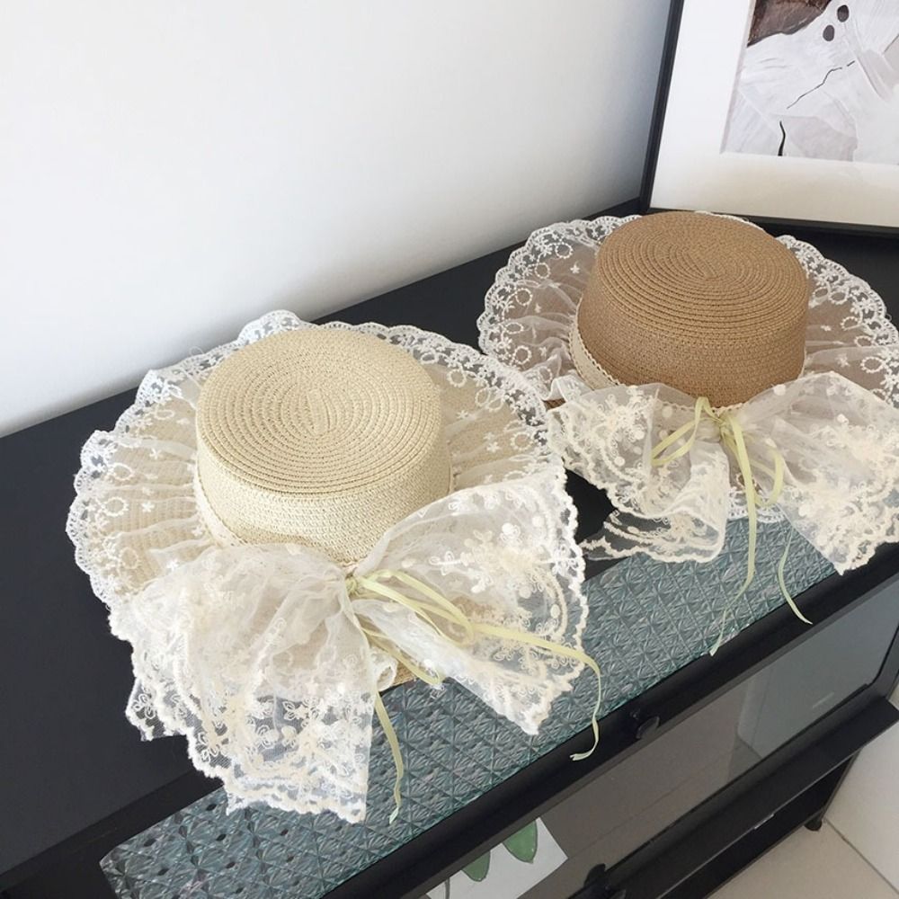 Floppy Lace Bow Sun Hat Breath - Hat Floppy Wide のレビューと価格