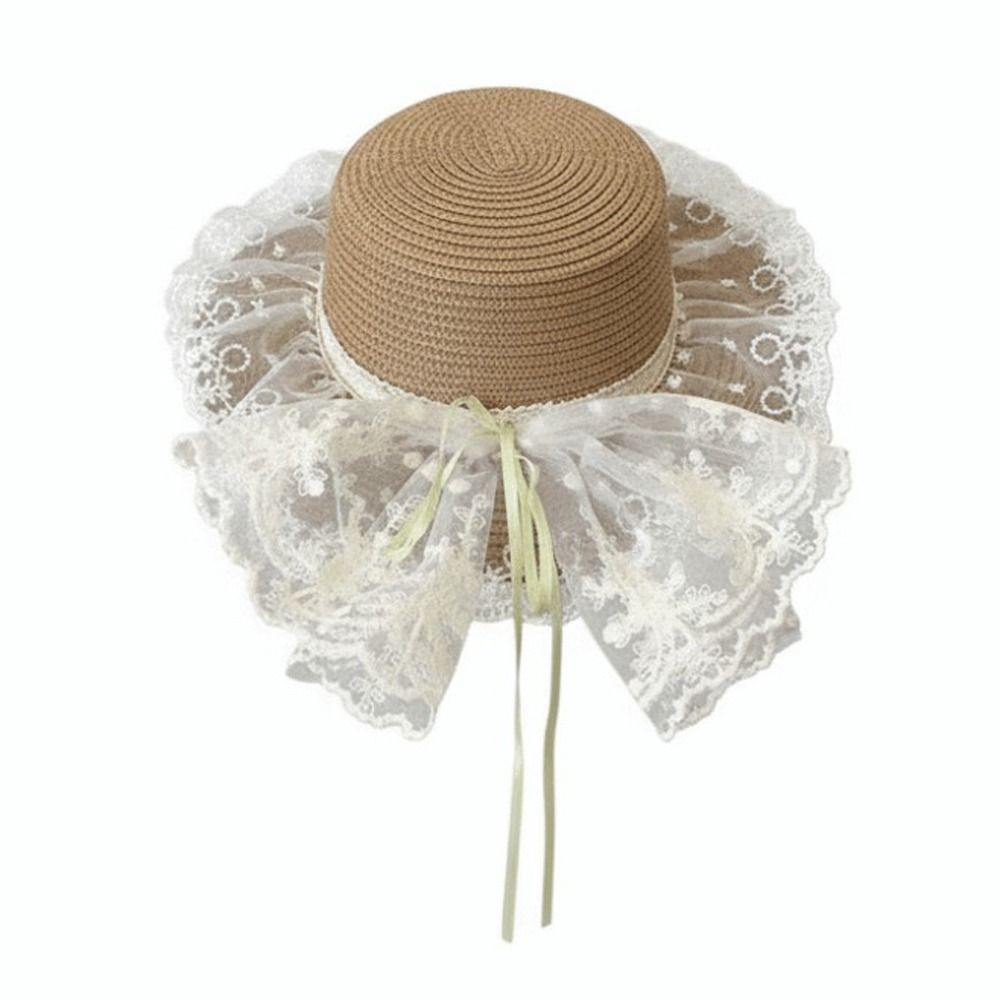 Floppy Lace Bow Sun Hat Breath - Hat Floppy Wide のレビューと価格