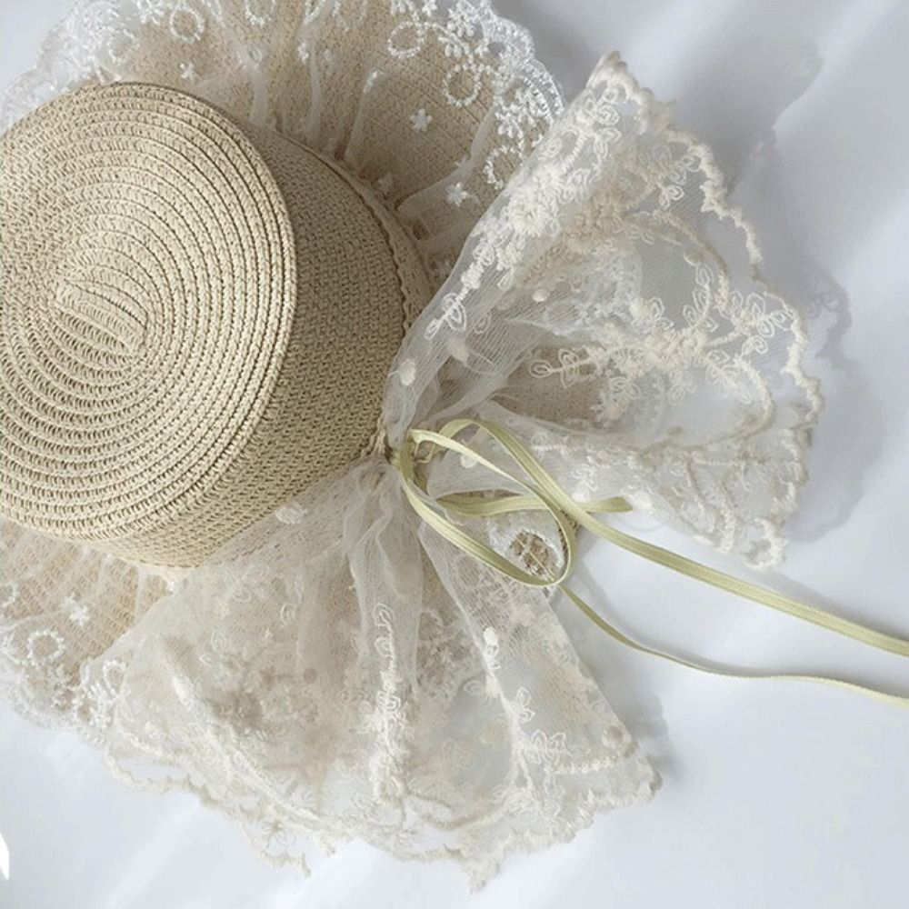 Floppy Lace Bow Sun Hat Breath - Hat Floppy Wide のレビューと価格