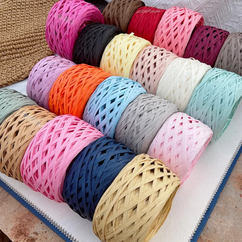 180m raffia Yarn paper Grass f - Crochet Bag Raffia のレビューと価格