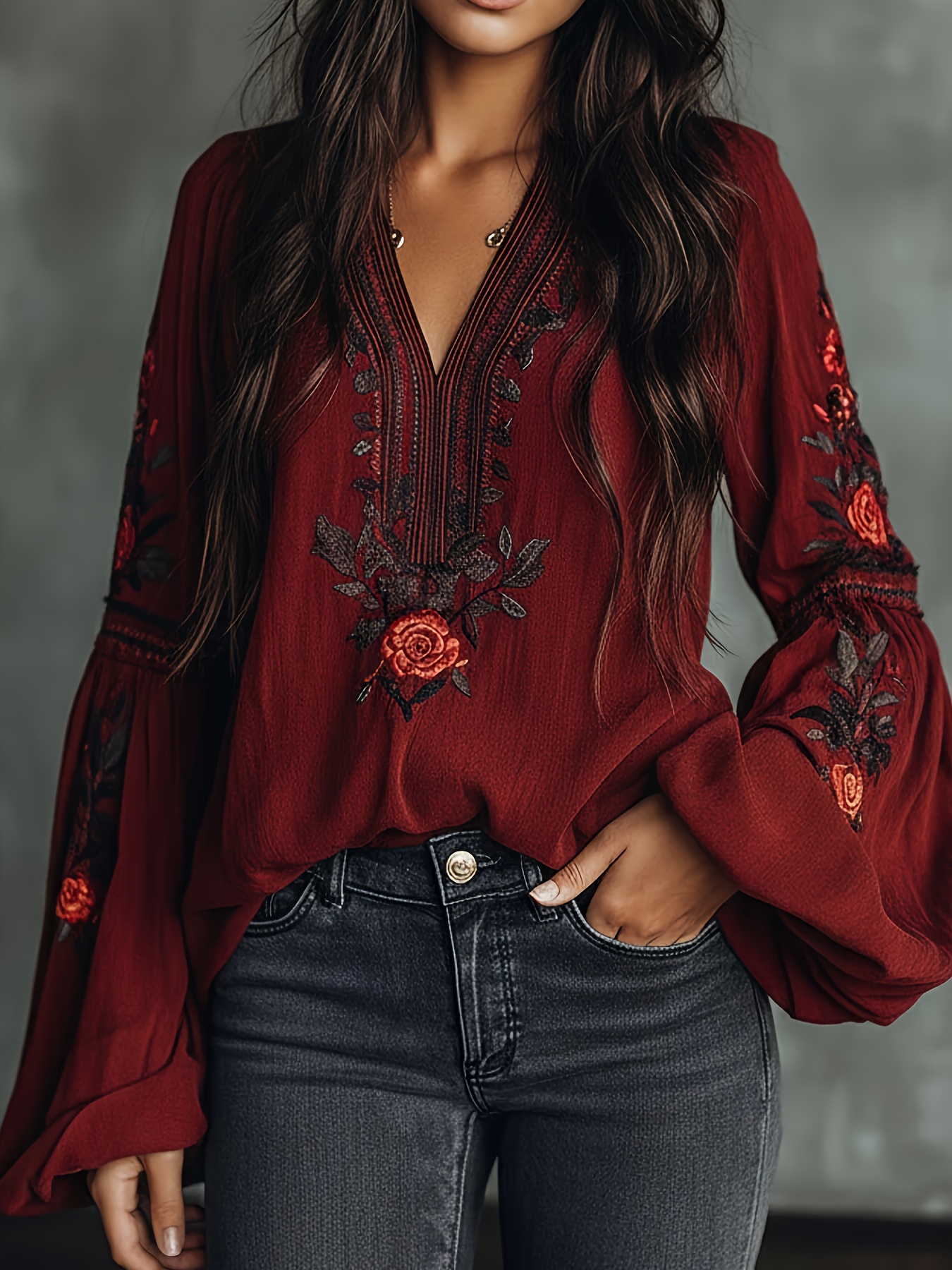 Women‘s Spring Blouse Retro Em - Blouse Off Shoulder のレビューと価格