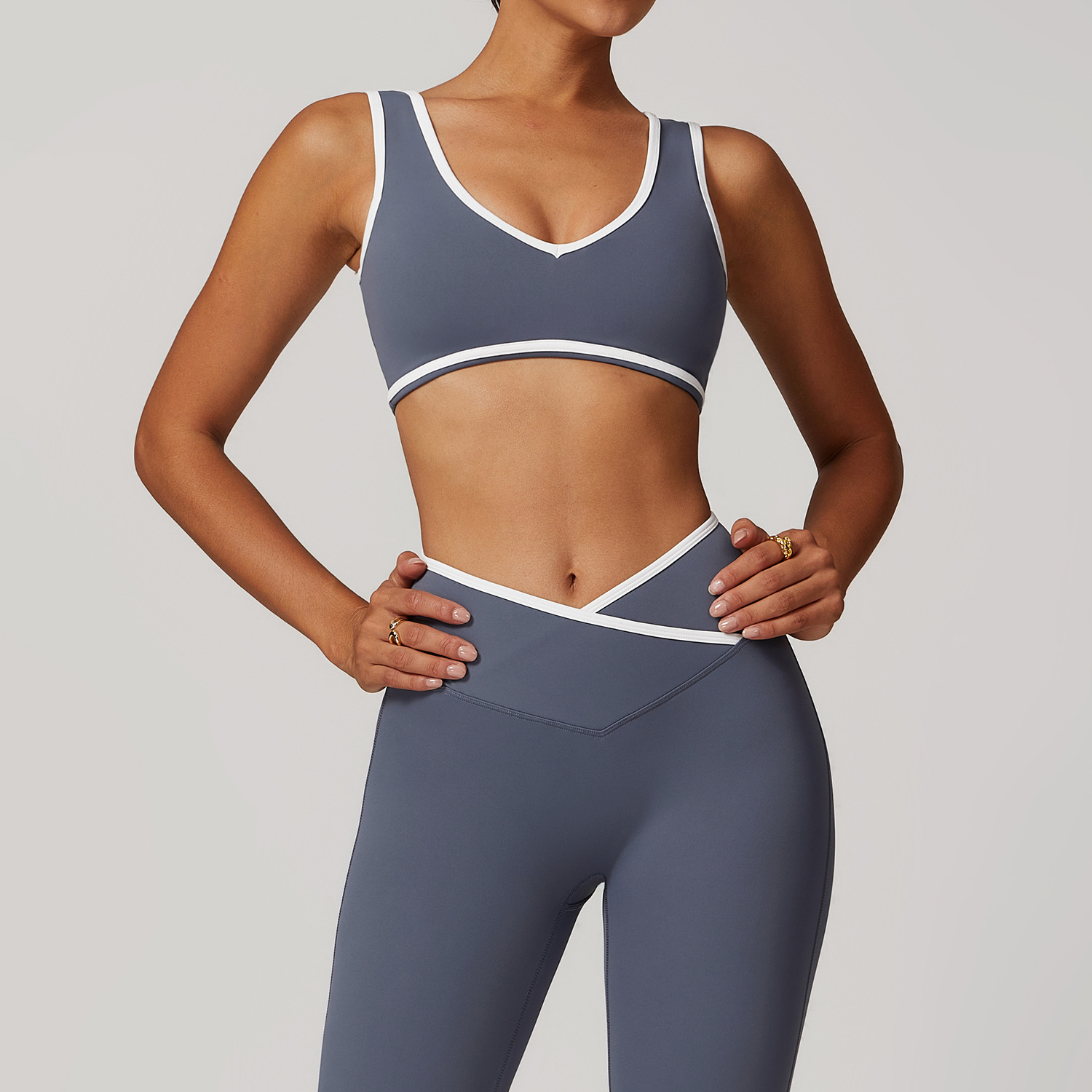 V-Neck Sports Bra Women Top Pu - Crop Top Crochet のレビューと価格