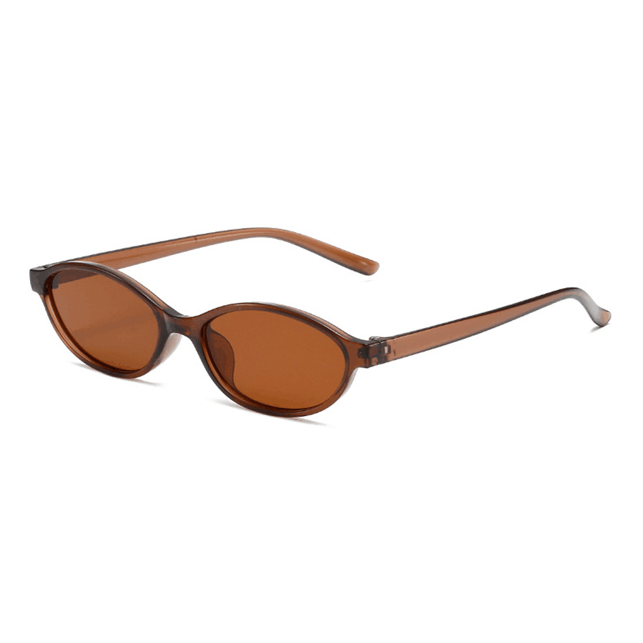 Fashion Oval Simple Literary S - Sunglasses Cat Eye のレビューと価格