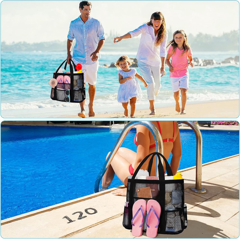 Women's Mesh Beach Bag - Water - Tote Bag Beach のレビューと価格