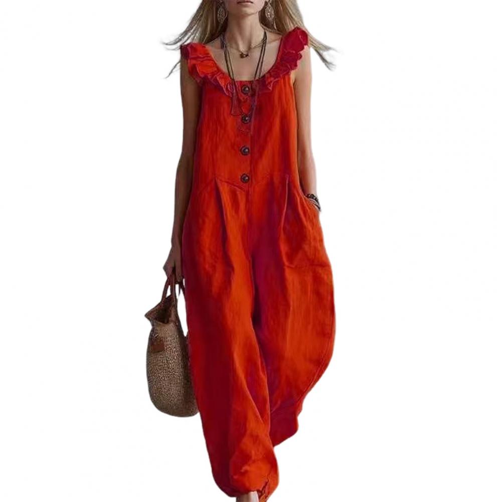 Relaxed Fit Romper Women Women - Jumpsuit Linen Relaxed のレビューと価格