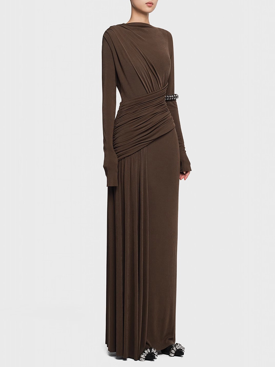 TWOTWINSTYLE Solid Slimming Dr - Linen Dress Wrap のレビューと価格