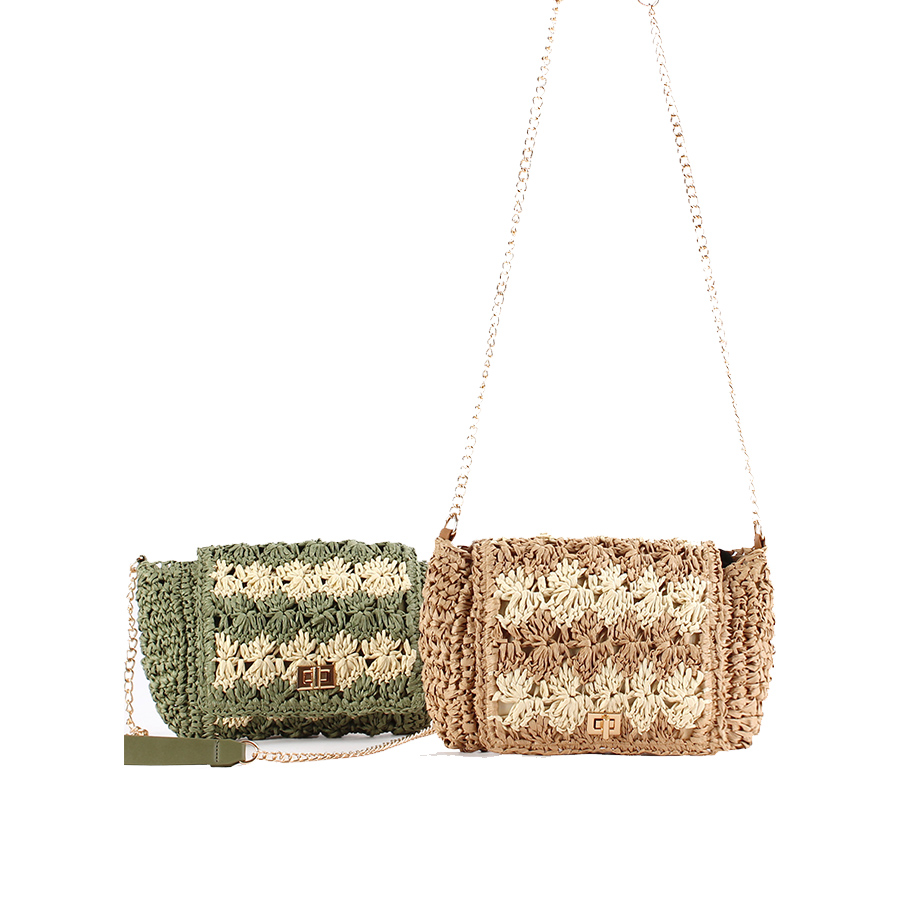 Straw Crossbody Bags for Women - Crochet Bag Raffia のレビューと価格
