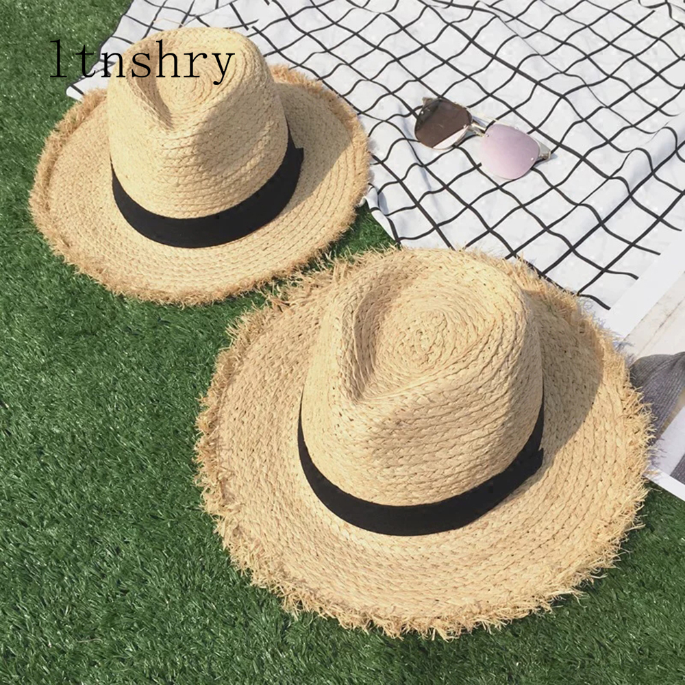 new Wide Brim Raffia Sun Hat f - Hat Floppy Wide のレビューと価格