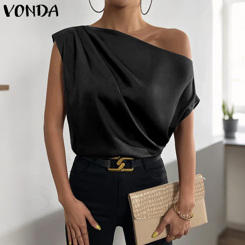 Plus Size 5XL VONDA Women Blou - Blouse Off Shoulder のレビューと価格