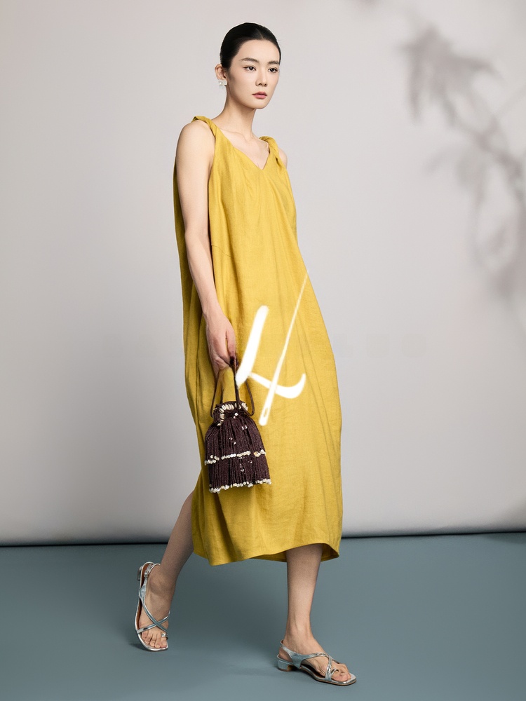 Natural Linen Summer New Style - Linen Dress Wrap のレビューと価格