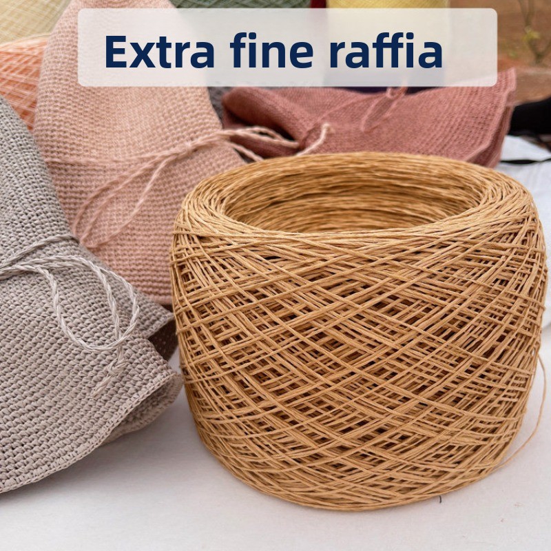 250g Thin Paper Raffia Yarn fo - Crochet Bag Raffia のレビューと価格