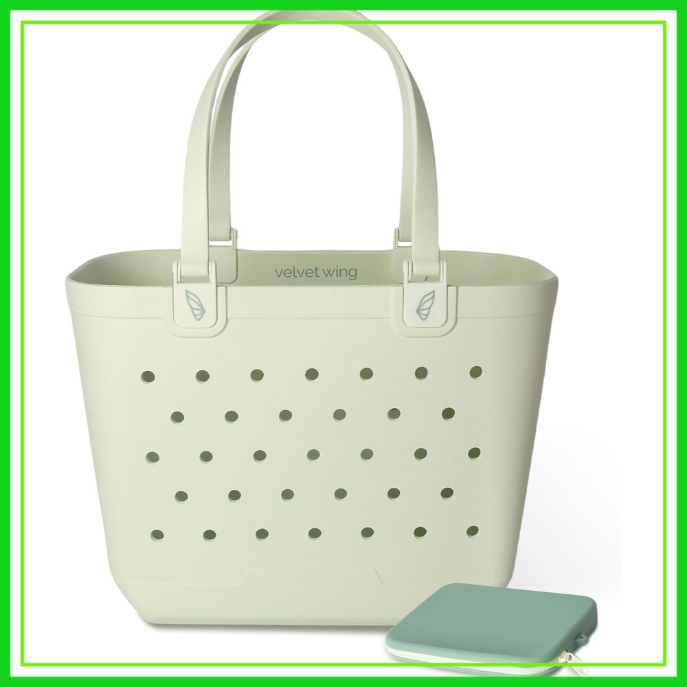 Large Rubber Beach Tote Bag -  - Tote Bag Beach のレビューと価格
