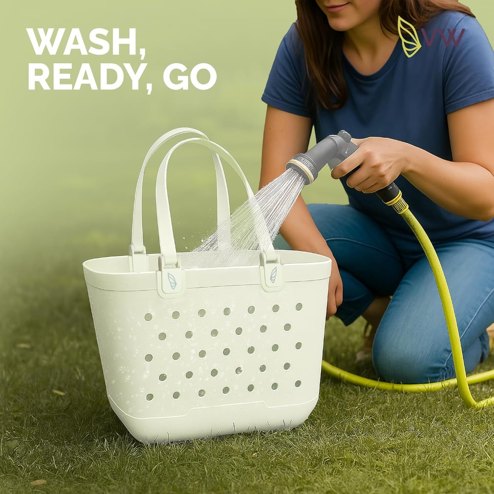 Large Rubber Beach Tote Bag -  - Tote Bag Beach のレビューと価格
