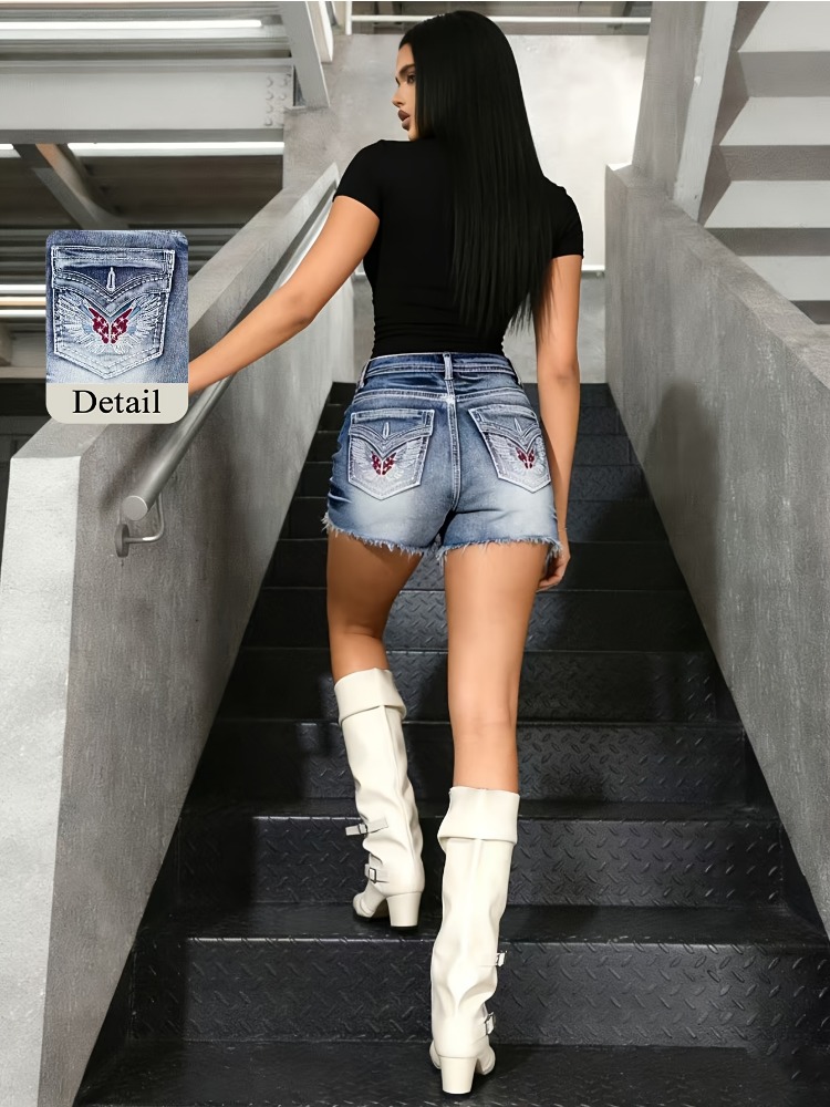 OIQERE 2026 New Vintage Washed - Shorts Denim Frayed のレビューと価格