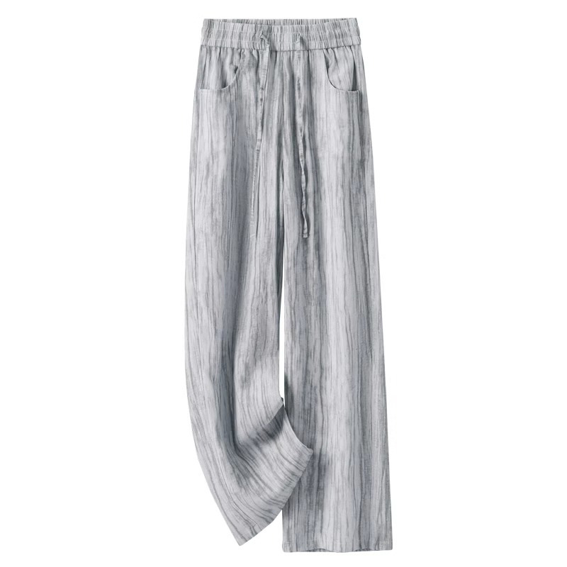 Tie-Dye Ice Silk Cotton Linen  - Linen Pant Wide のレビューと価格