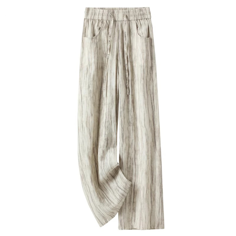 Tie-Dye Ice Silk Cotton Linen  - Linen Pant Wide のレビューと価格