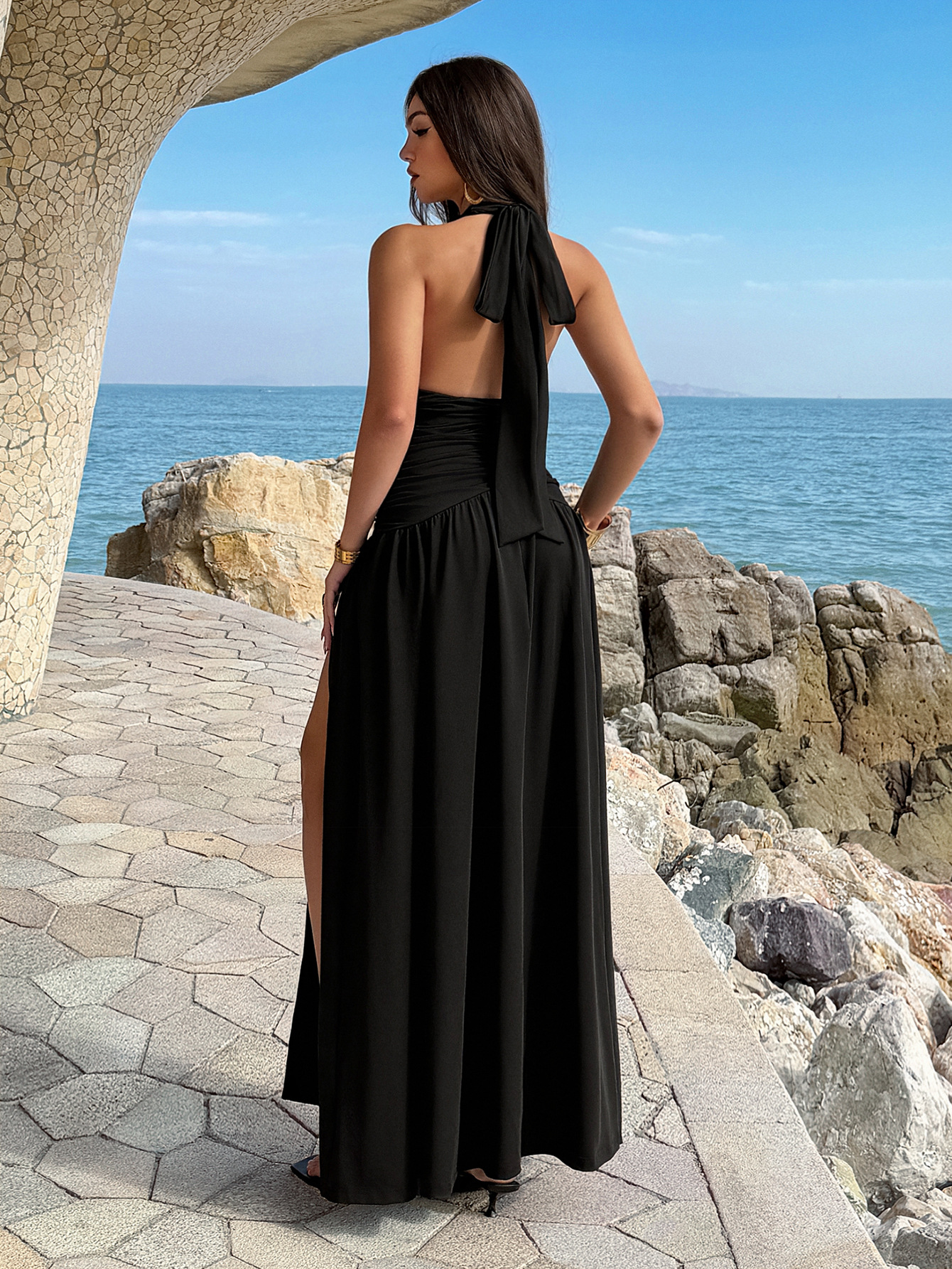 Women's Dress 2 Colors Halter  - Maxi Dress Halter のレビューと価格