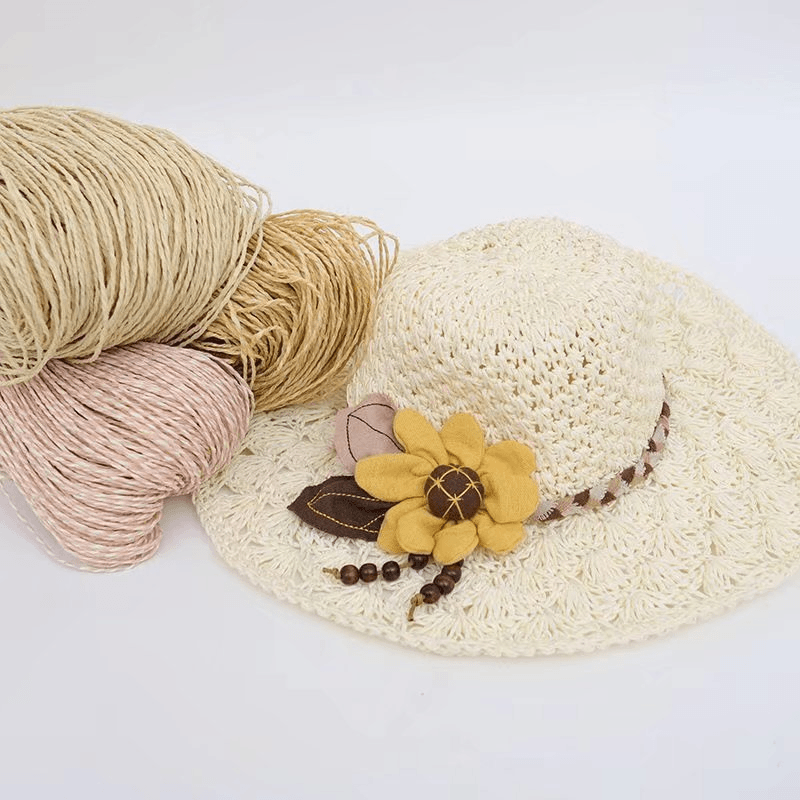 200g 2ply Cotton Raffia Yarn f - Crochet Bag Raffia のレビューと価格