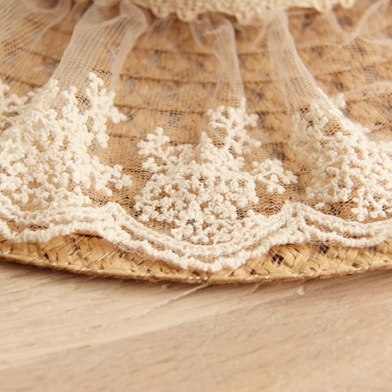 Women Lace Sun Hats For  Wide  - Hat Floppy Wide のレビューと価格