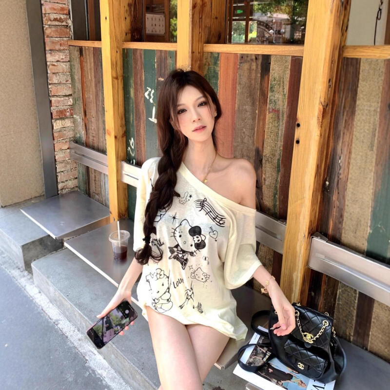 Sun Protection Blouse Hello Ki - Blouse Off Shoulder のレビューと価格