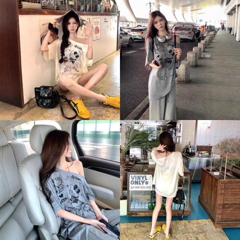 Sun Protection Blouse Hello Ki - Blouse Off Shoulder のレビューと価格