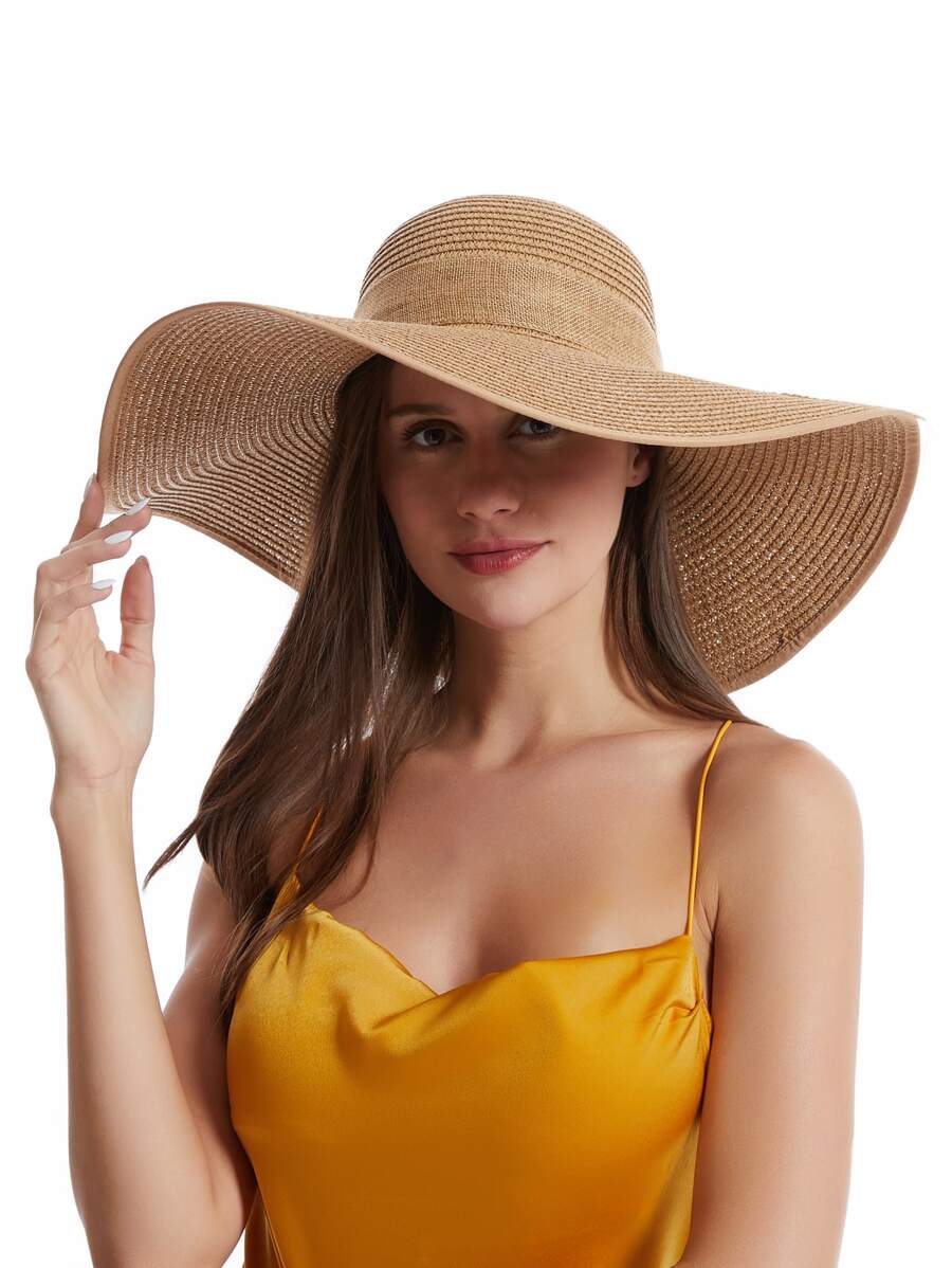 Womens Wide Brim Floppy Straw  - Hat Floppy Wide のレビューと価格