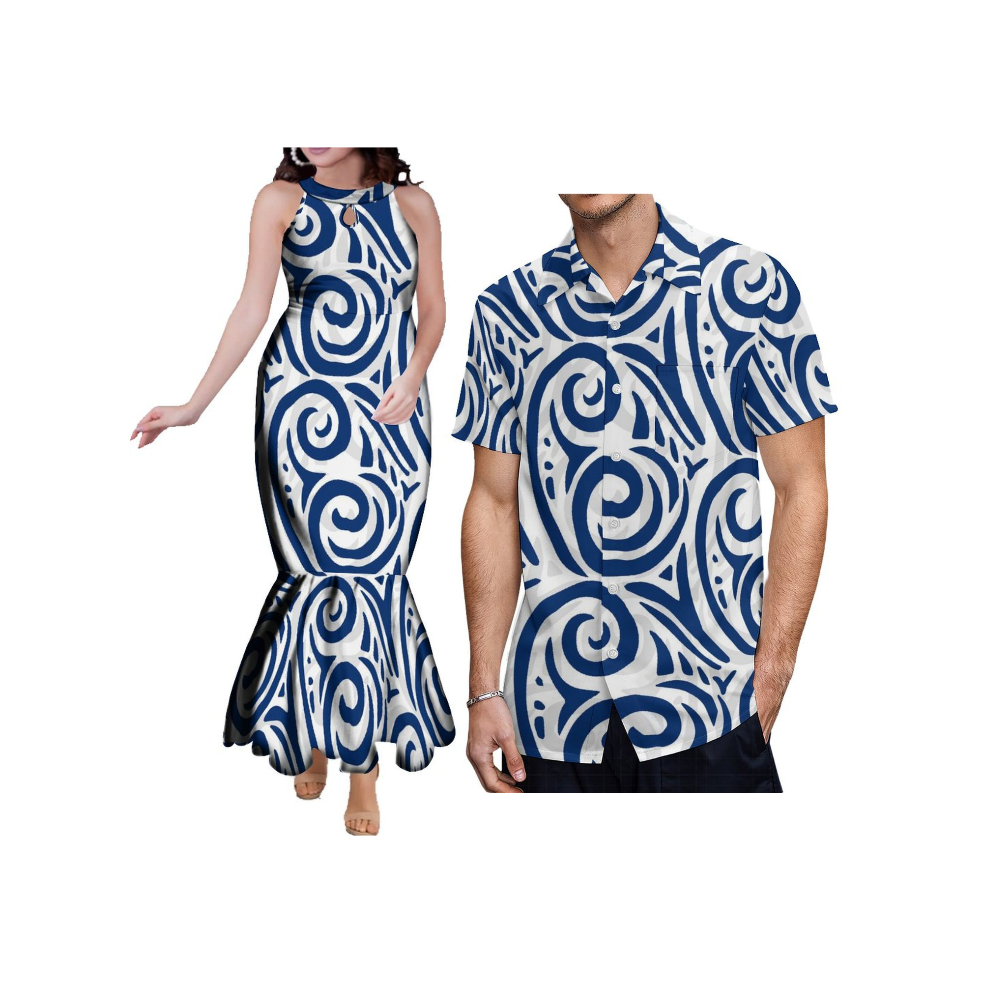 Customized Couples Clothes Big - Maxi Dress Halter のレビューと価格