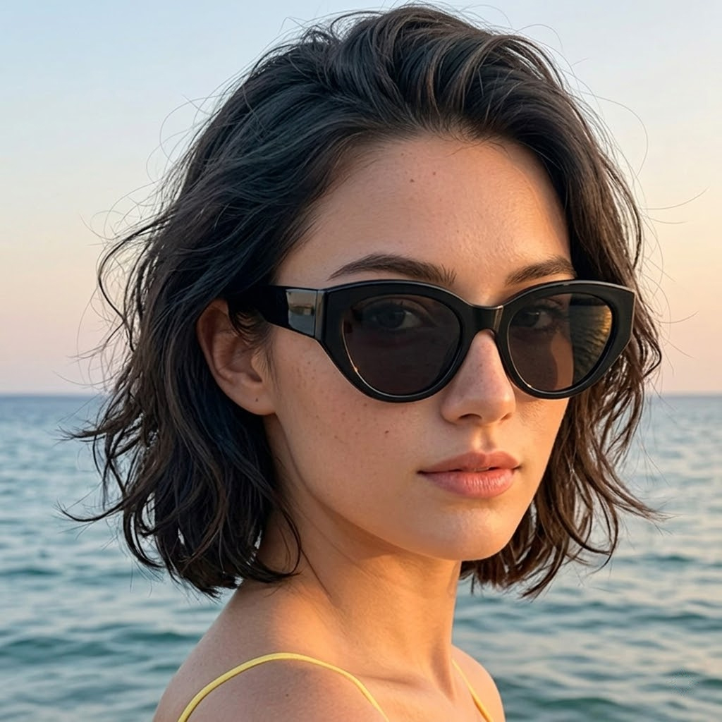 Women Men Classic Cat-Eye Pola - Sunglasses Cat Eye のレビューと価格