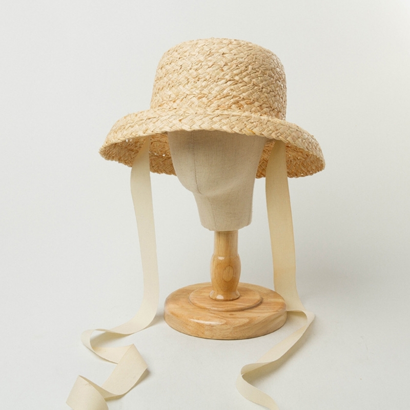 Handwoven Kids Straw  Cap Girl - Hat Floppy Wide のレビューと価格