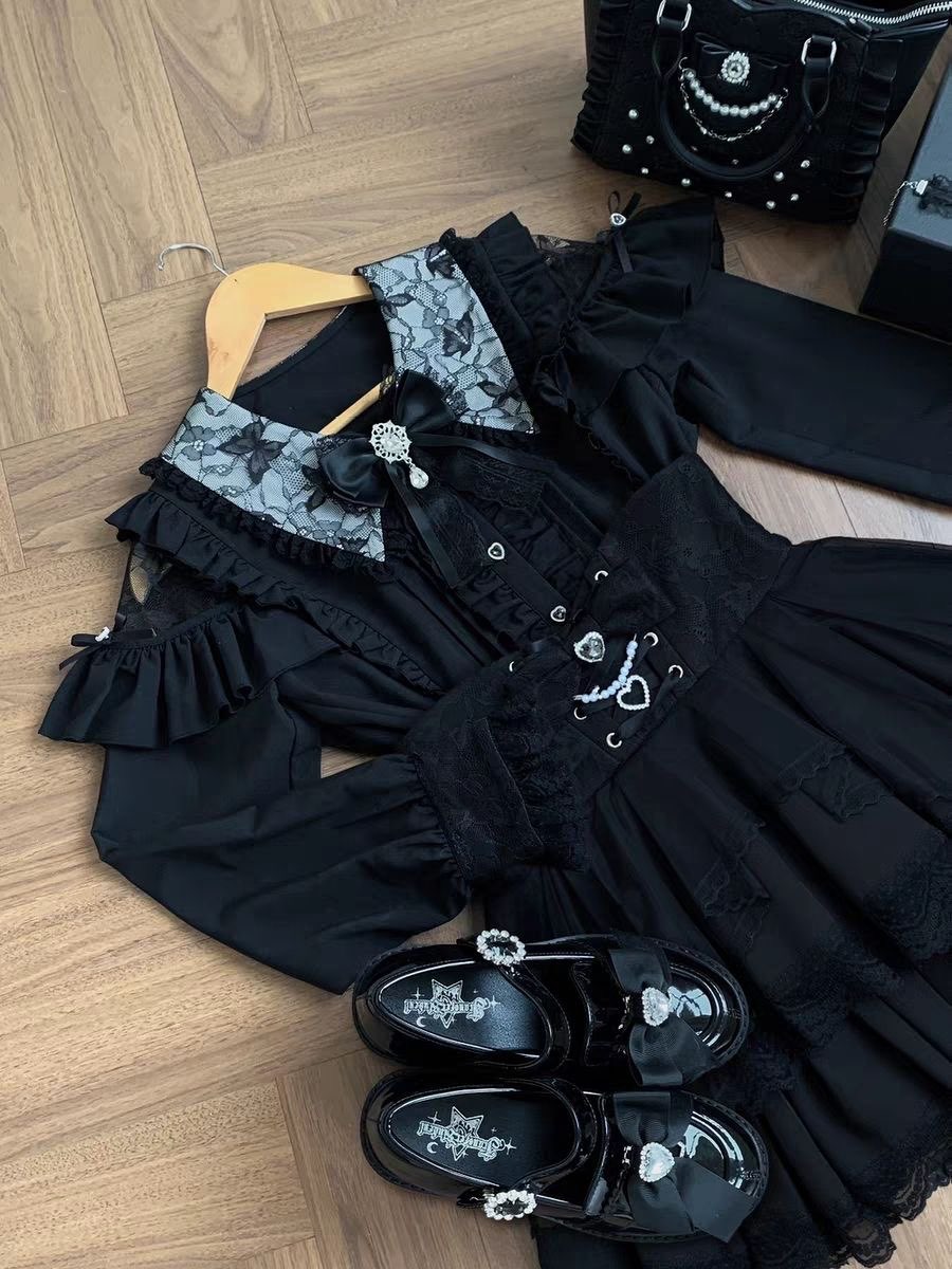 Harajuku Kawaii Skirt Sets Wom - Blouse Off Shoulder のレビューと価格